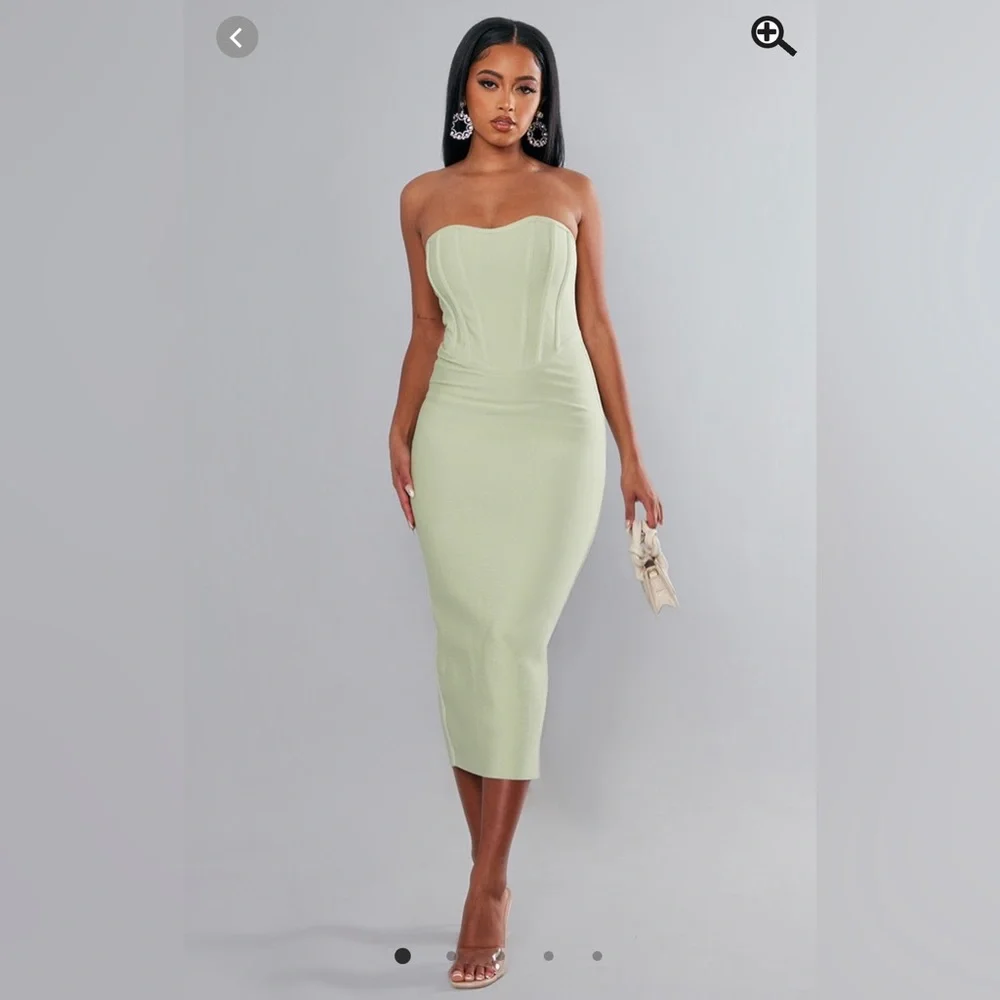 Pretty Little Thing | corset bandeau bandage dress - Picture 1 of 10